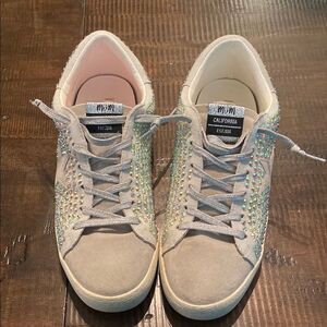Mi.iM Shoes Sneakers Size 8.5  Rhinestone Suede Star Rubber Sole Joann shoe